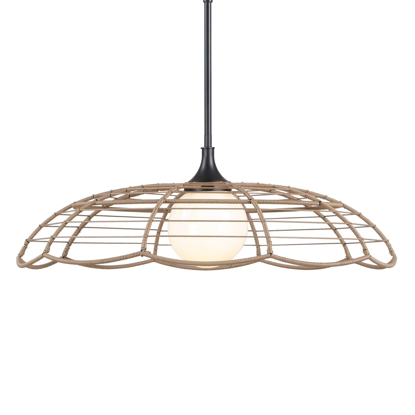 Uttermost Lakeside Indoor-Outdoor 1 Light Pendant - Black
