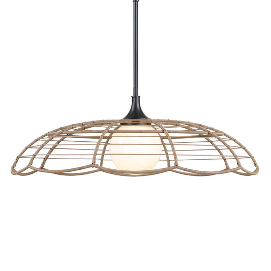 Uttermost Lakeside Indoor-Outdoor 1 Light Pendant - Black