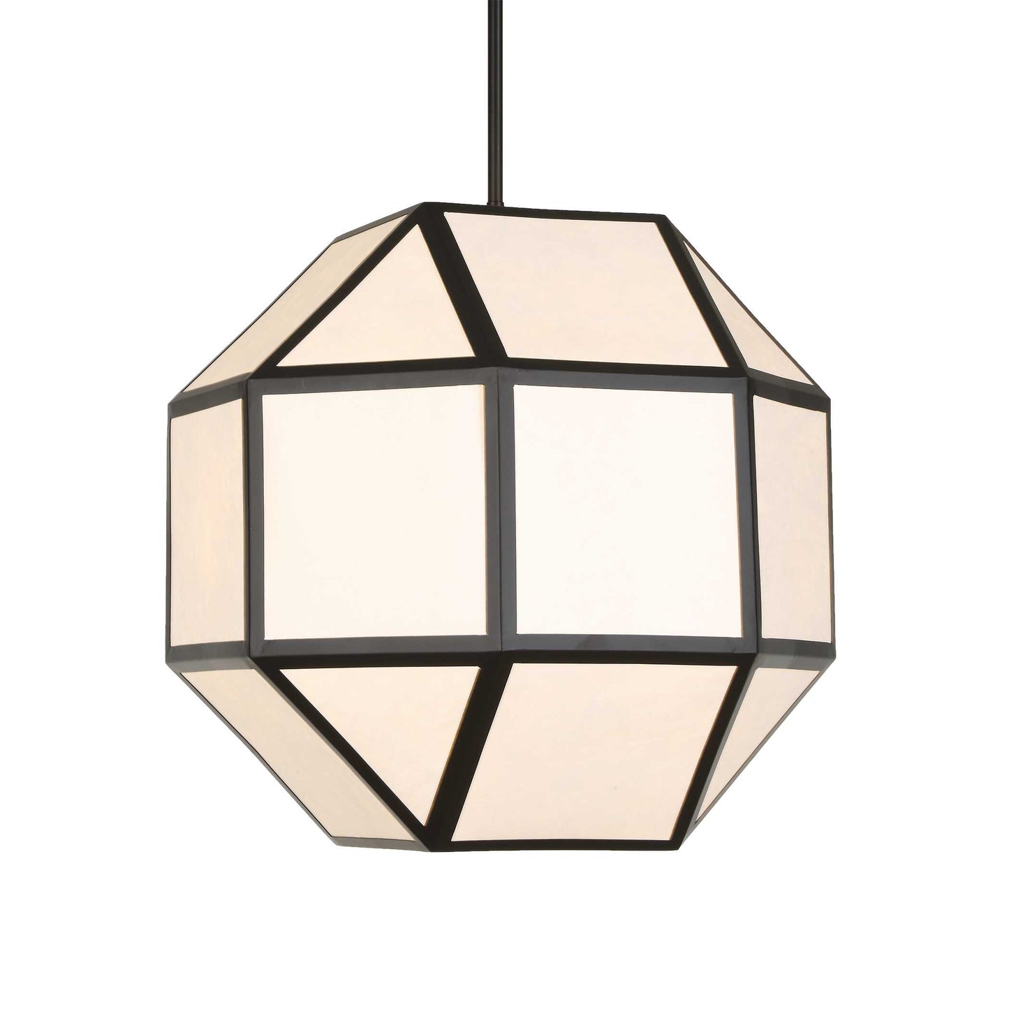 Uttermost Hoi An 4 Light Geometric Chandelier - Black