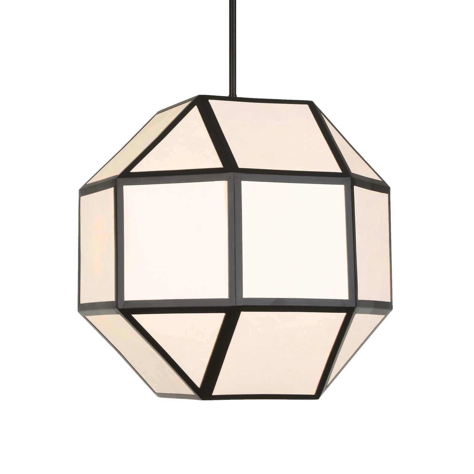 Uttermost Hoi An 4 Light Geometric Chandelier - Black