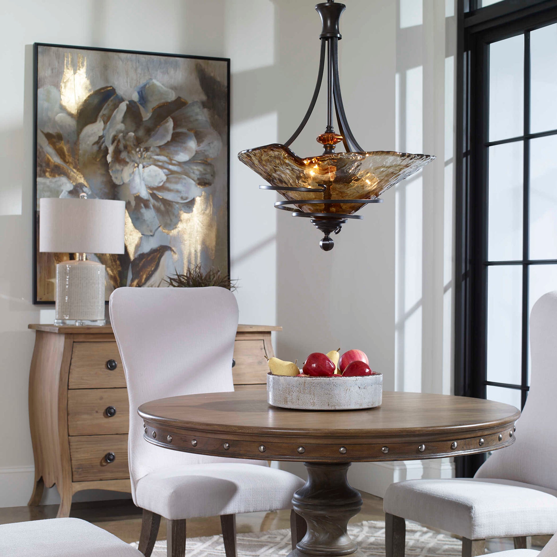 Uttermost Vitalia 3 Light Oil Rubbed Bronze Pendant