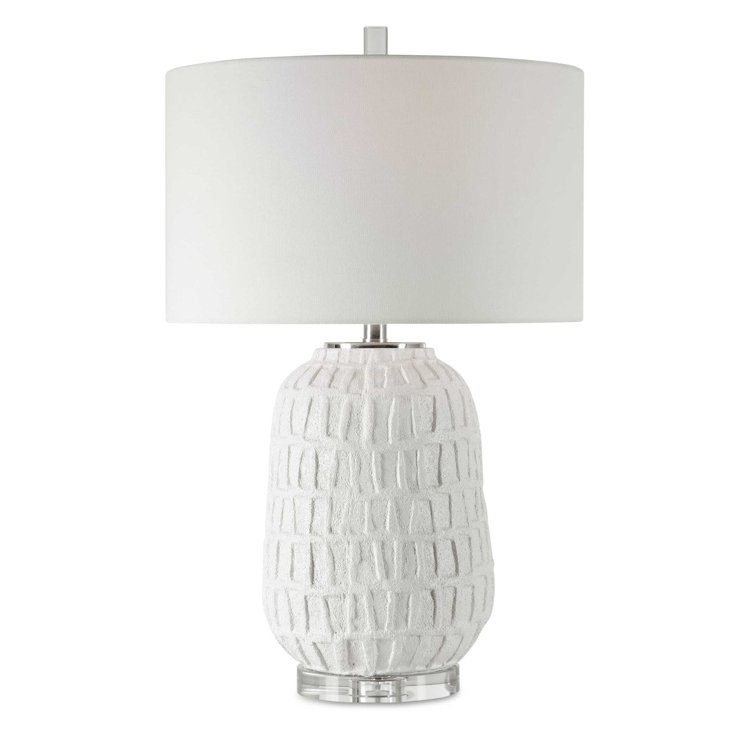 Uttermost Caelina Textured White Table Lamp