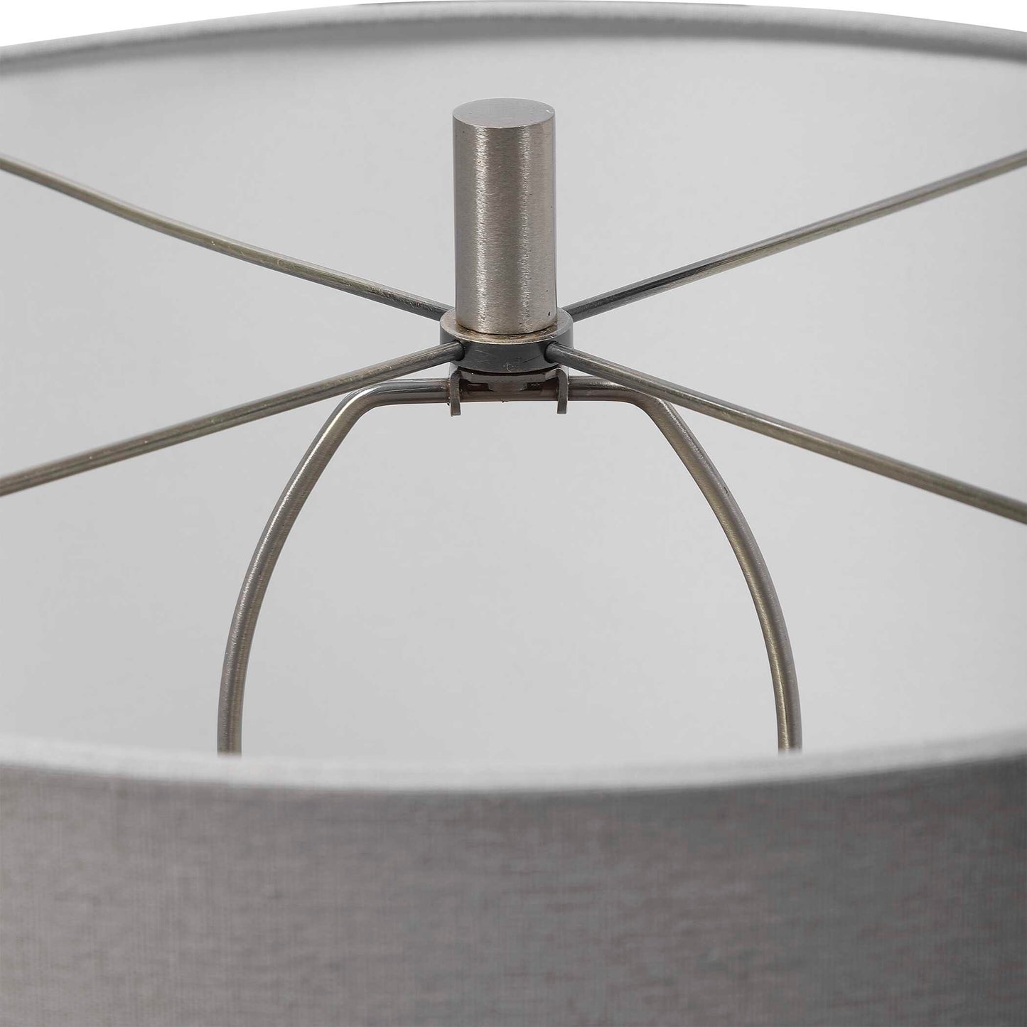 Uttermost Winterscape White Glaze Table Lamp