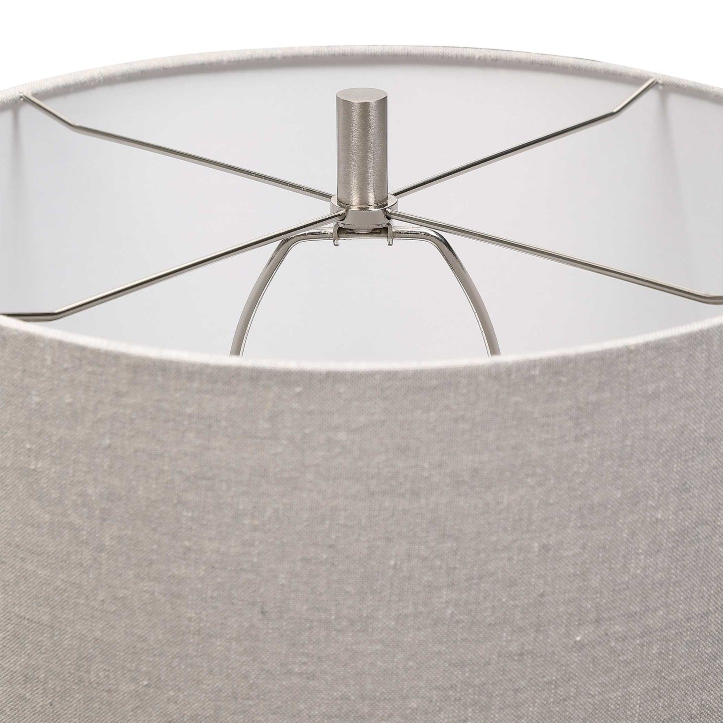 Uttermost Comanche White Crackle Table Lamp