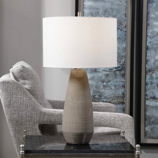 Uttermost Volterra Taupe-Gray Table Lamp