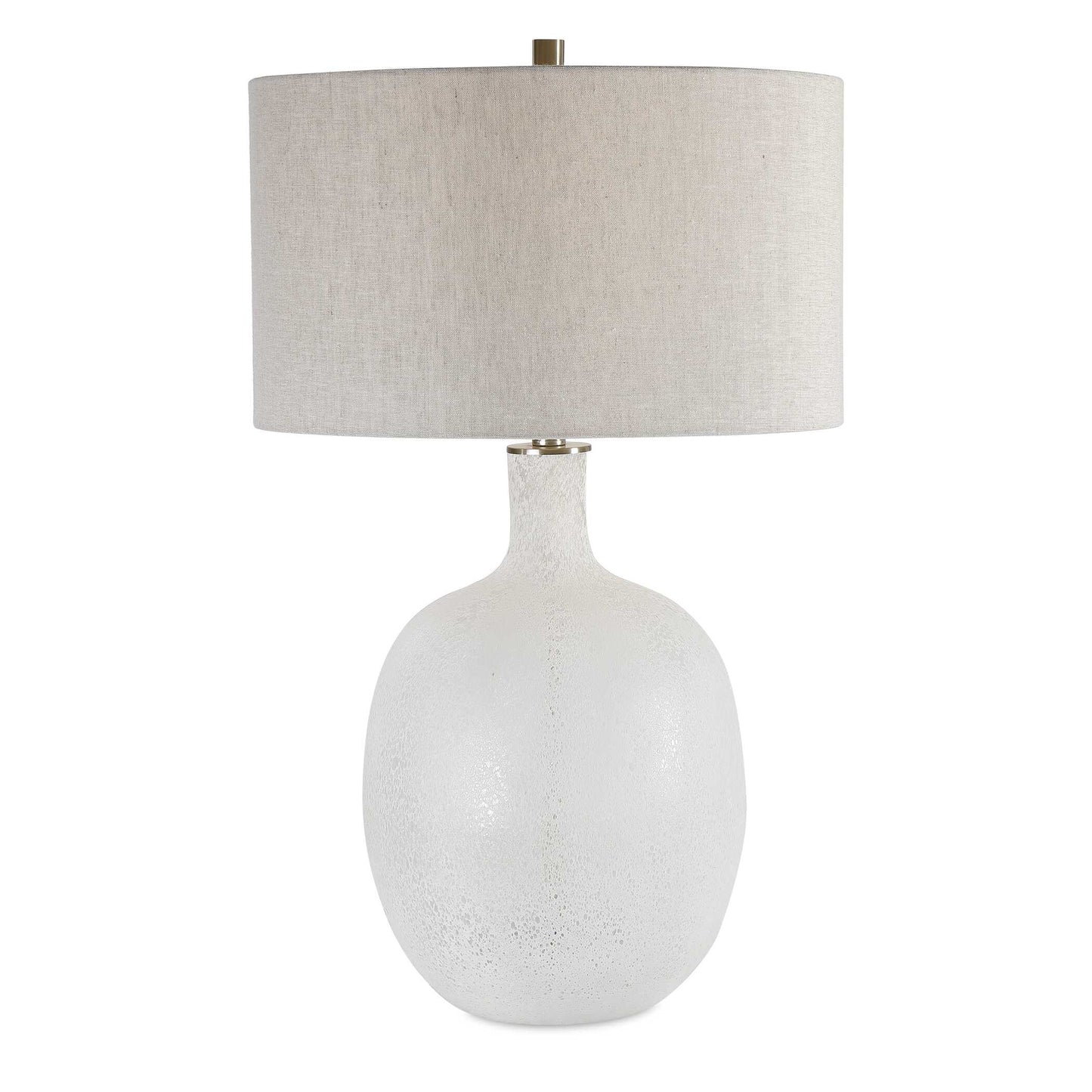 Uttermost Whiteout Mottled Glass Table Lamp