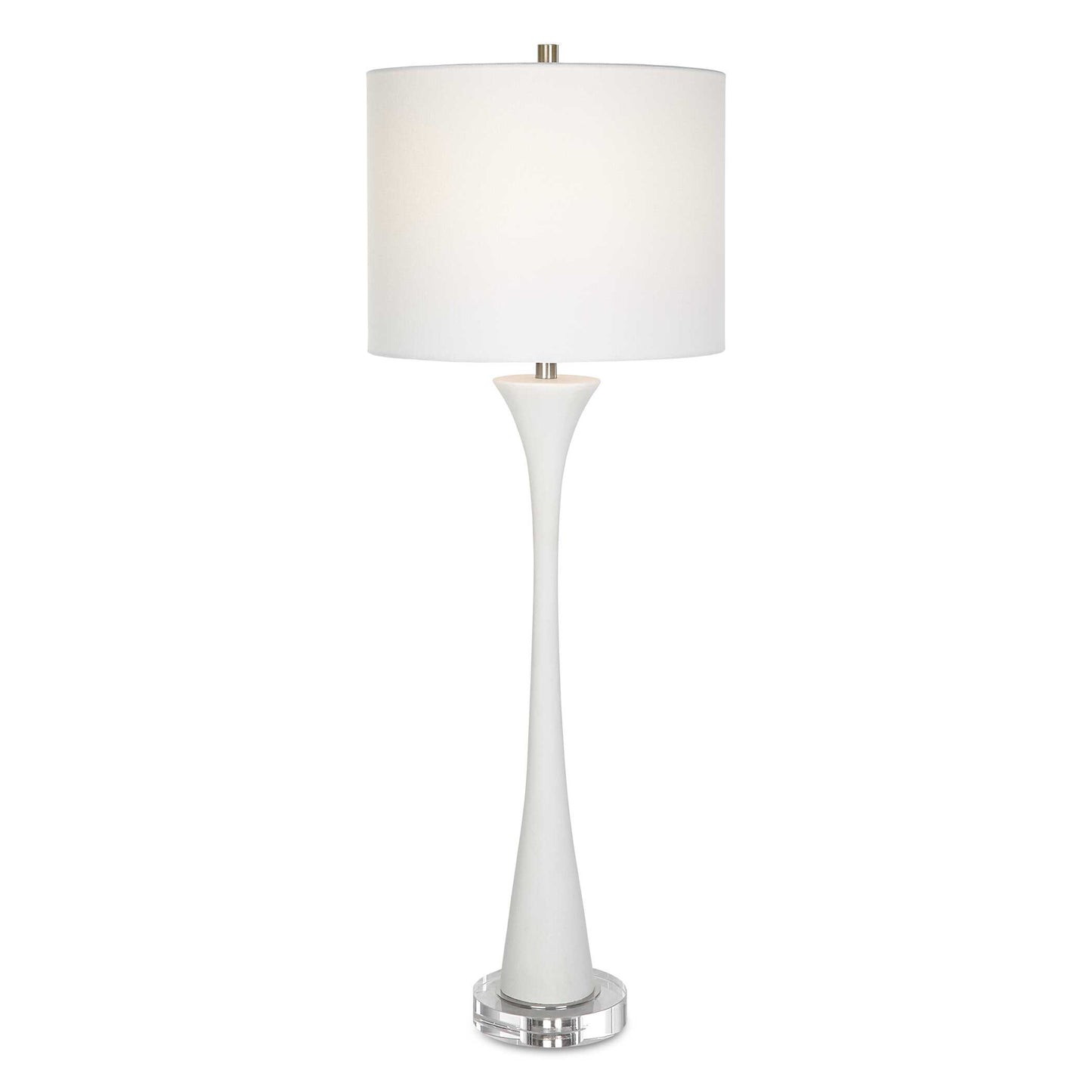 Uttermost Fountain White Marble Buffet Lamp