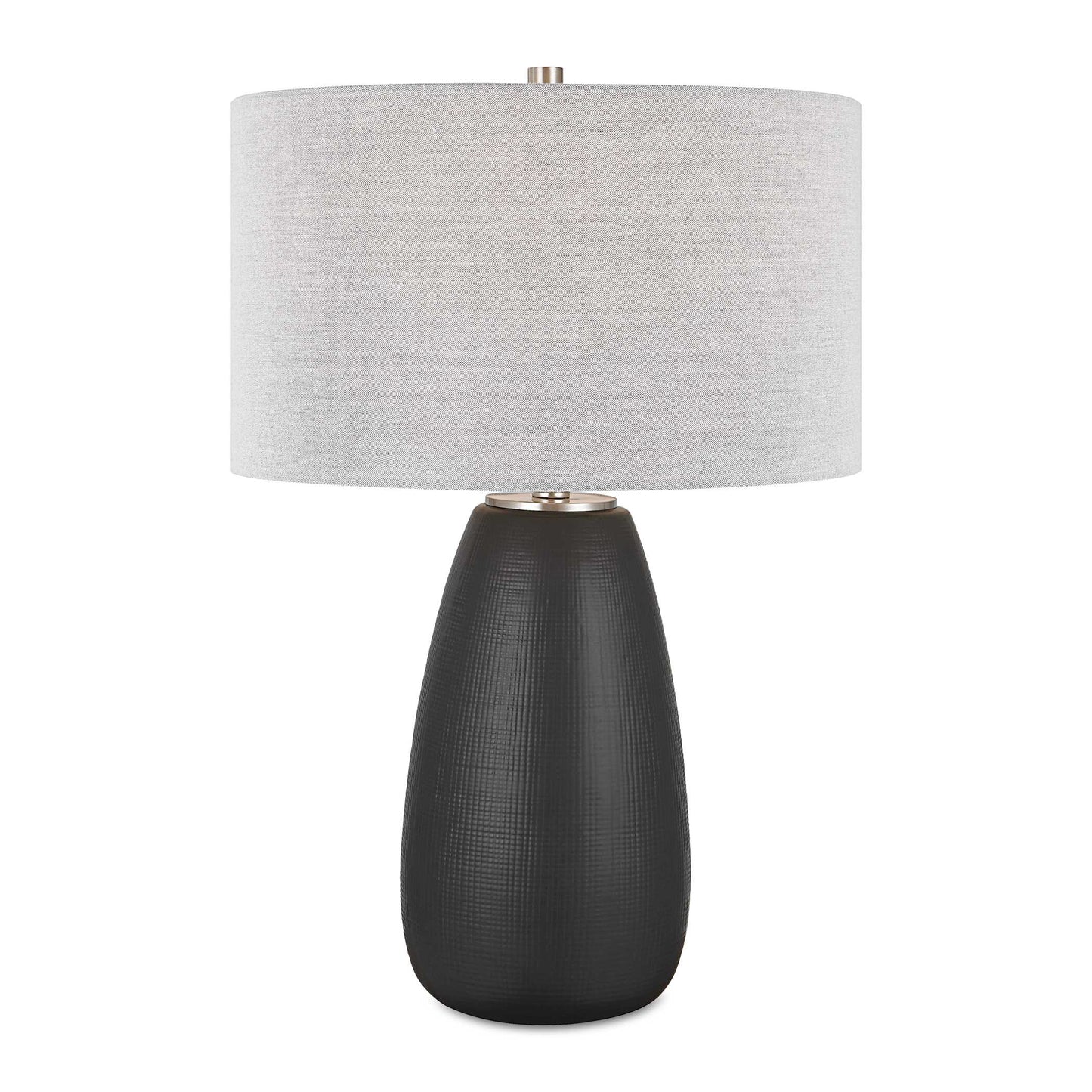 Uttermost Twilight Satin Black Table Lamp