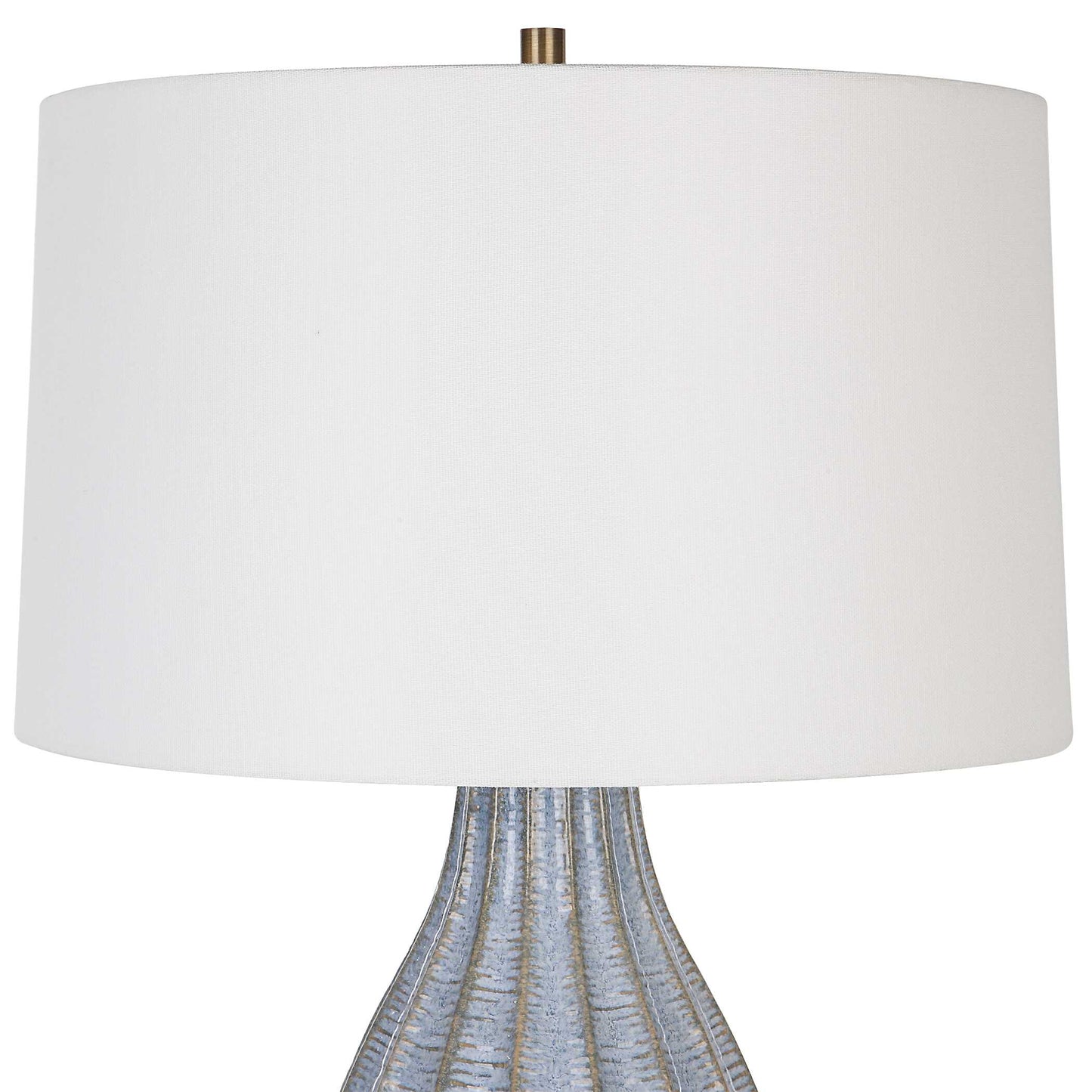 Uttermost Veston Blue Glaze Table Lamp