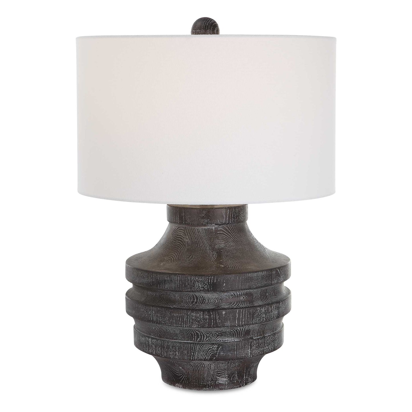 Uttermost Timber Carved Wood Table Lamp