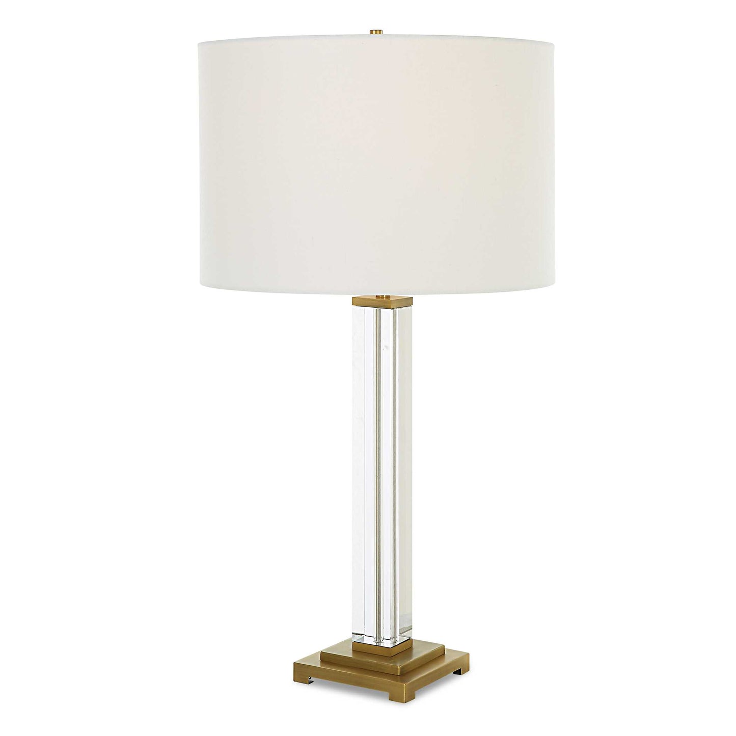 Uttermost Crystal Column Table Lamp