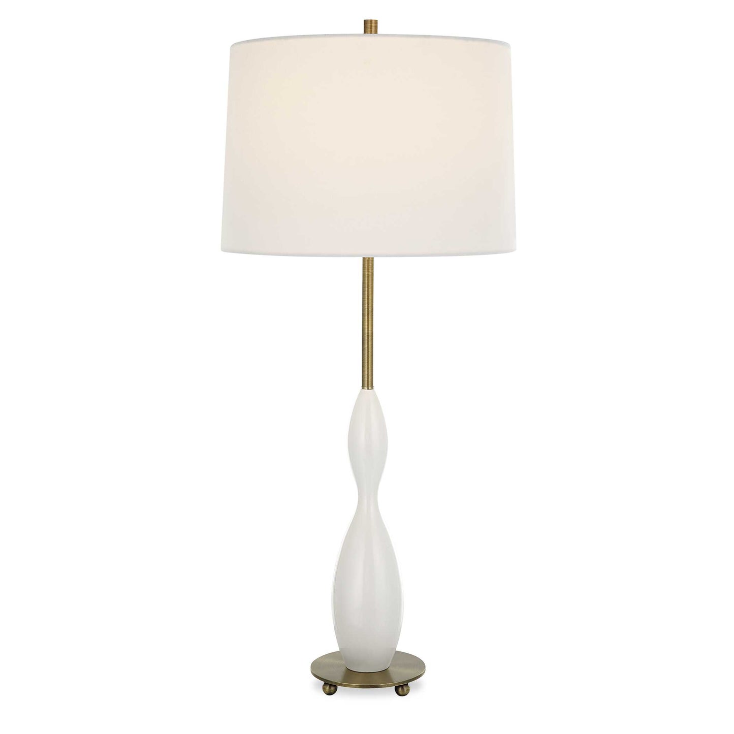 Uttermost Annora Glossy White Table Lamp