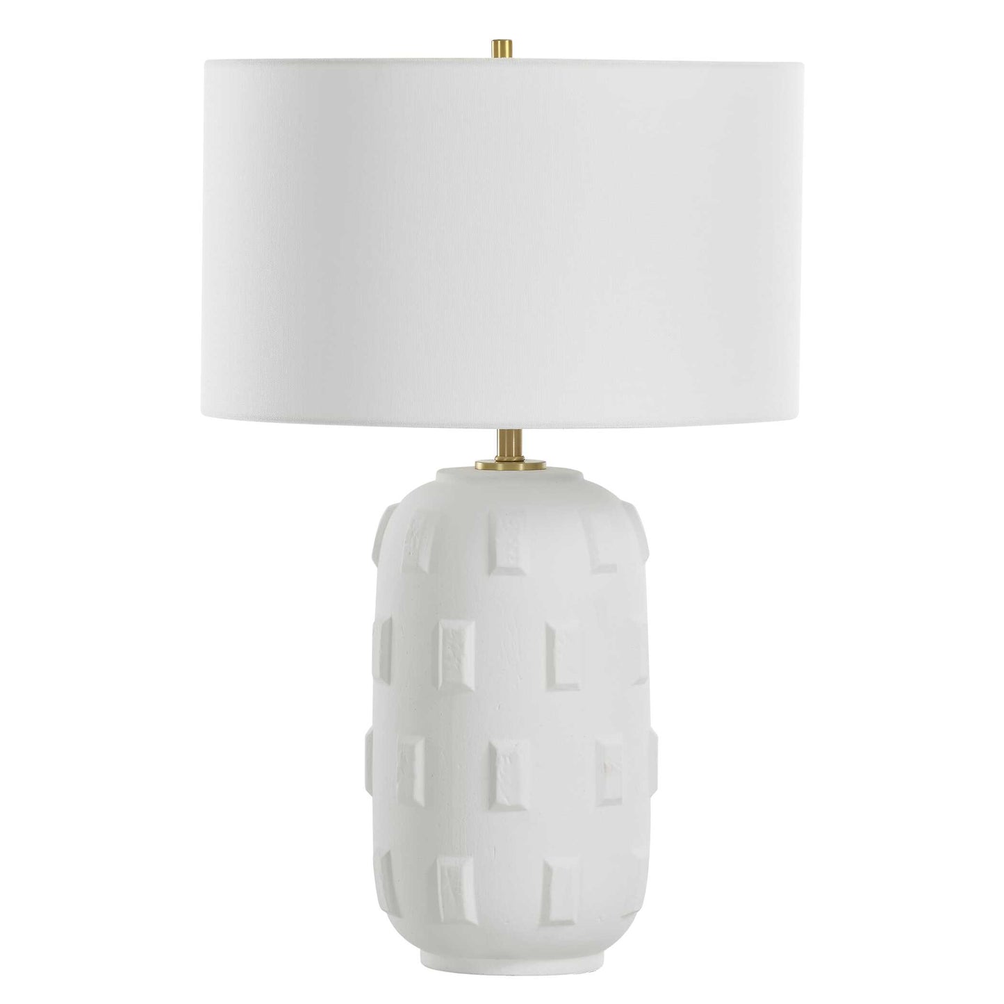 Uttermost Emerie Textured White Table Lamp