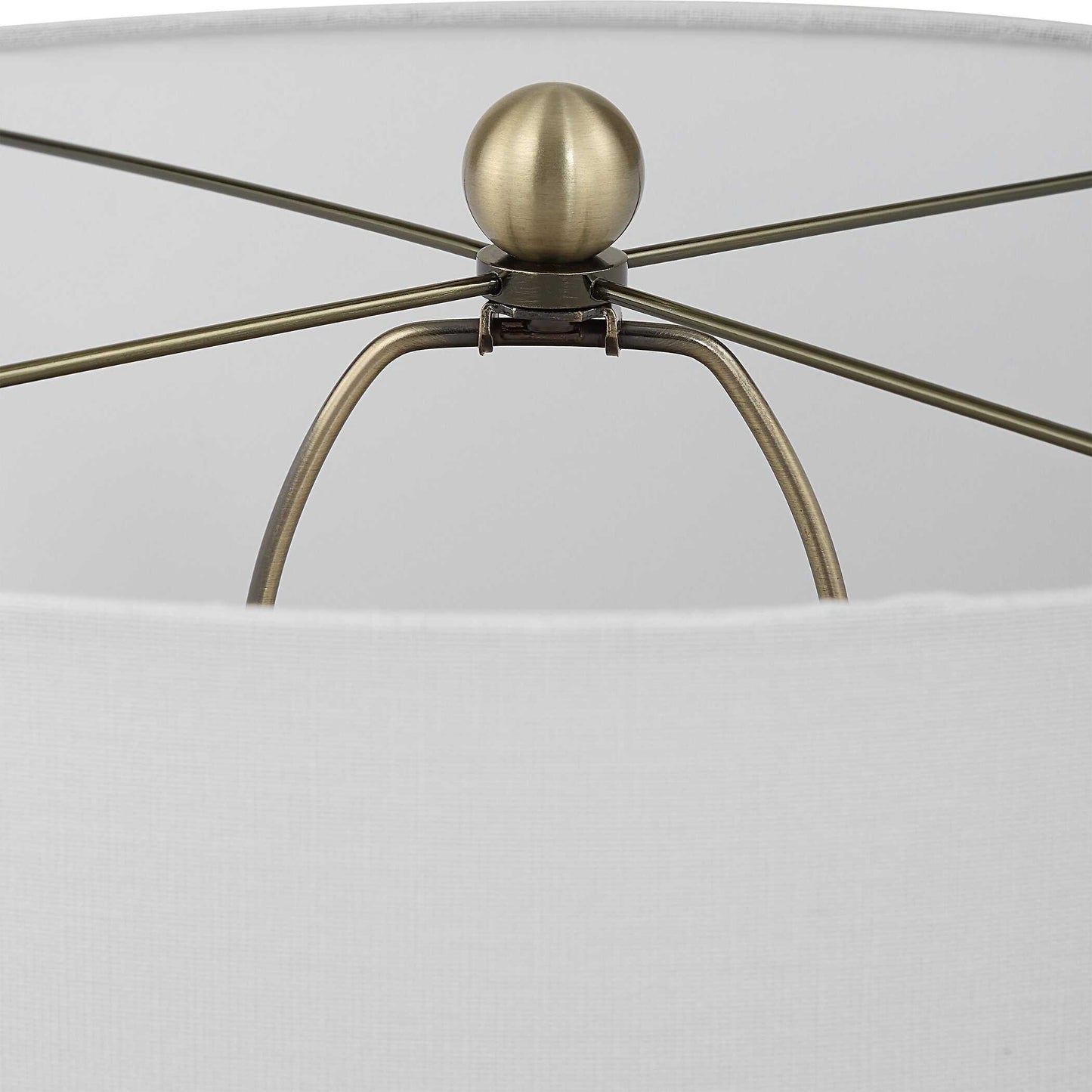 Uttermost Graphite Ribbed Table Lamp