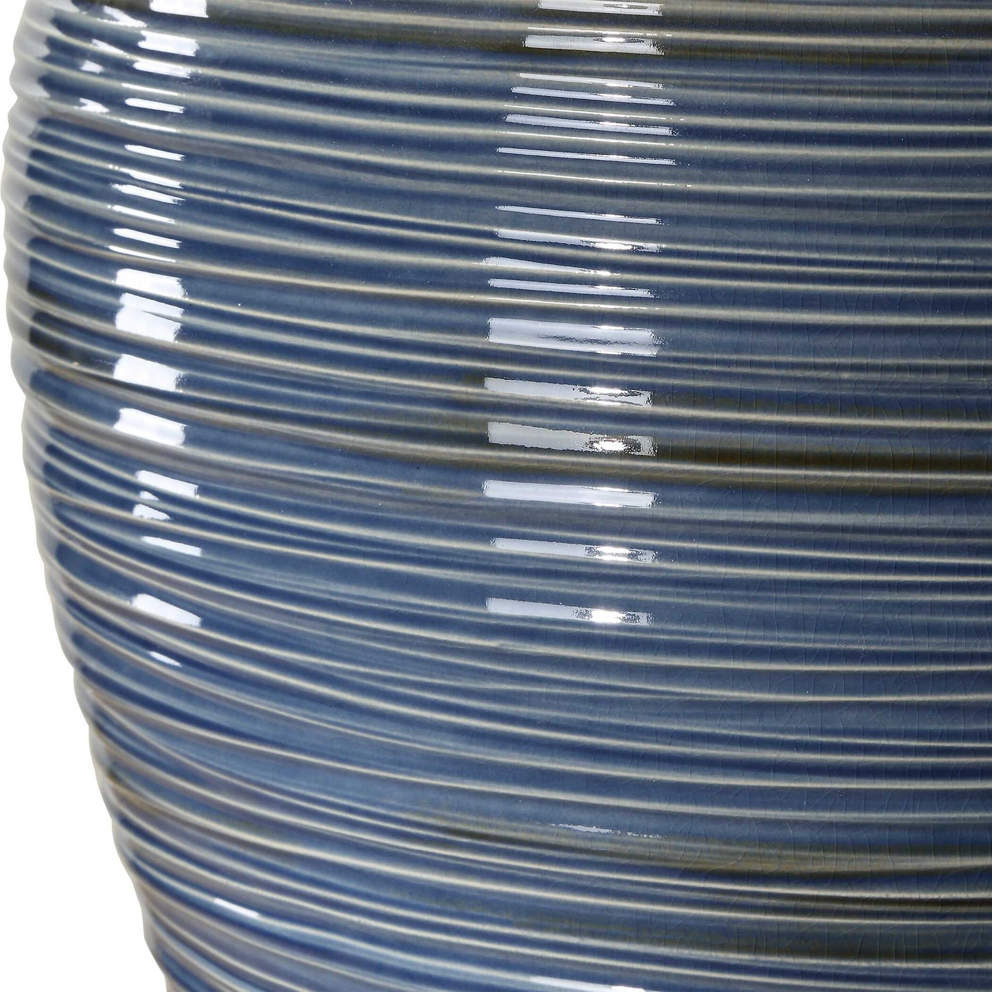 Uttermost Moher Glossy Blue Table Lamp