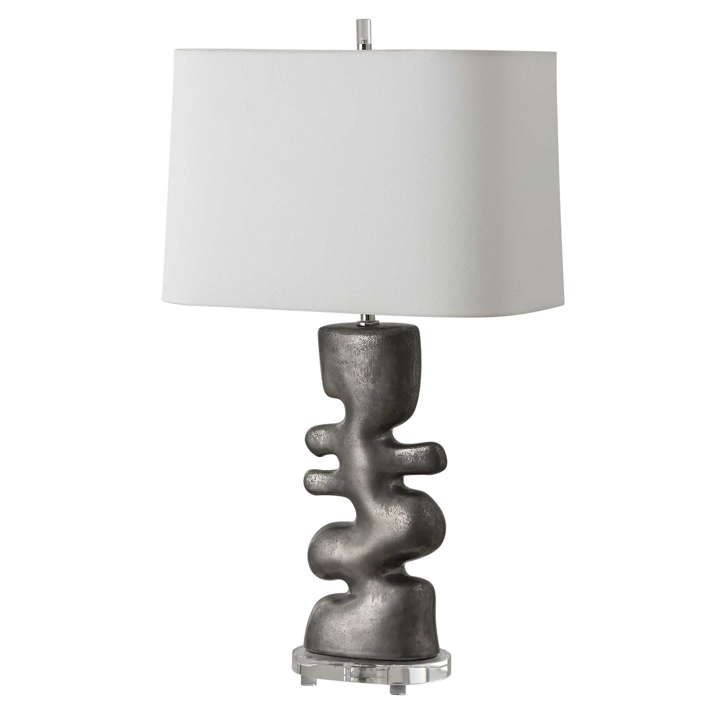 Uttermost Free Flowing Nickel Table Lamp