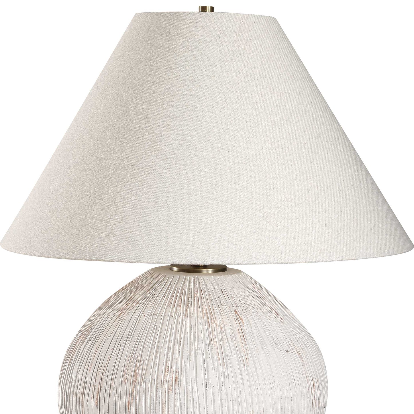 Uttermost Meryl Aged White Table Lamp
