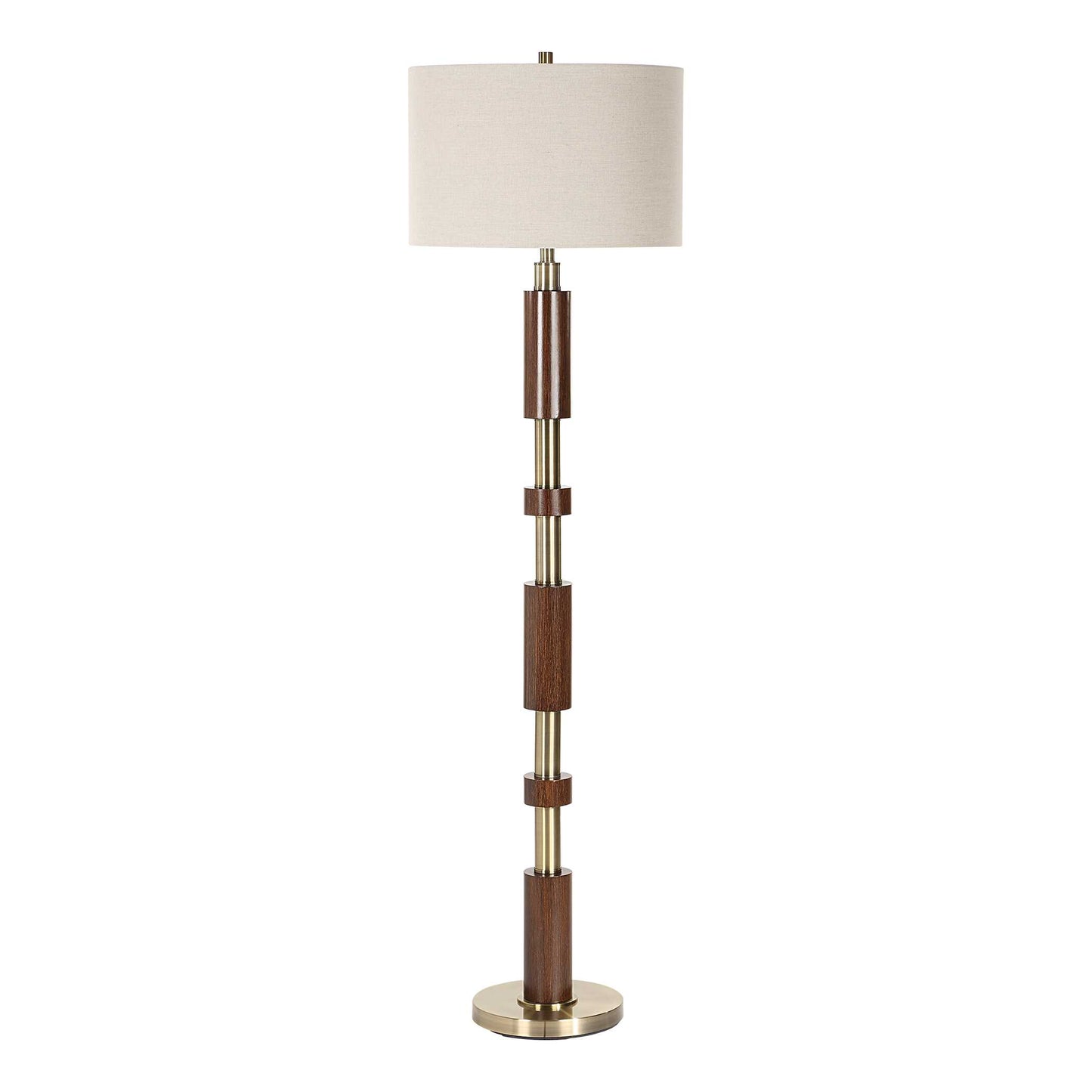 Uttermost Stacked Wooden Floor Lamp