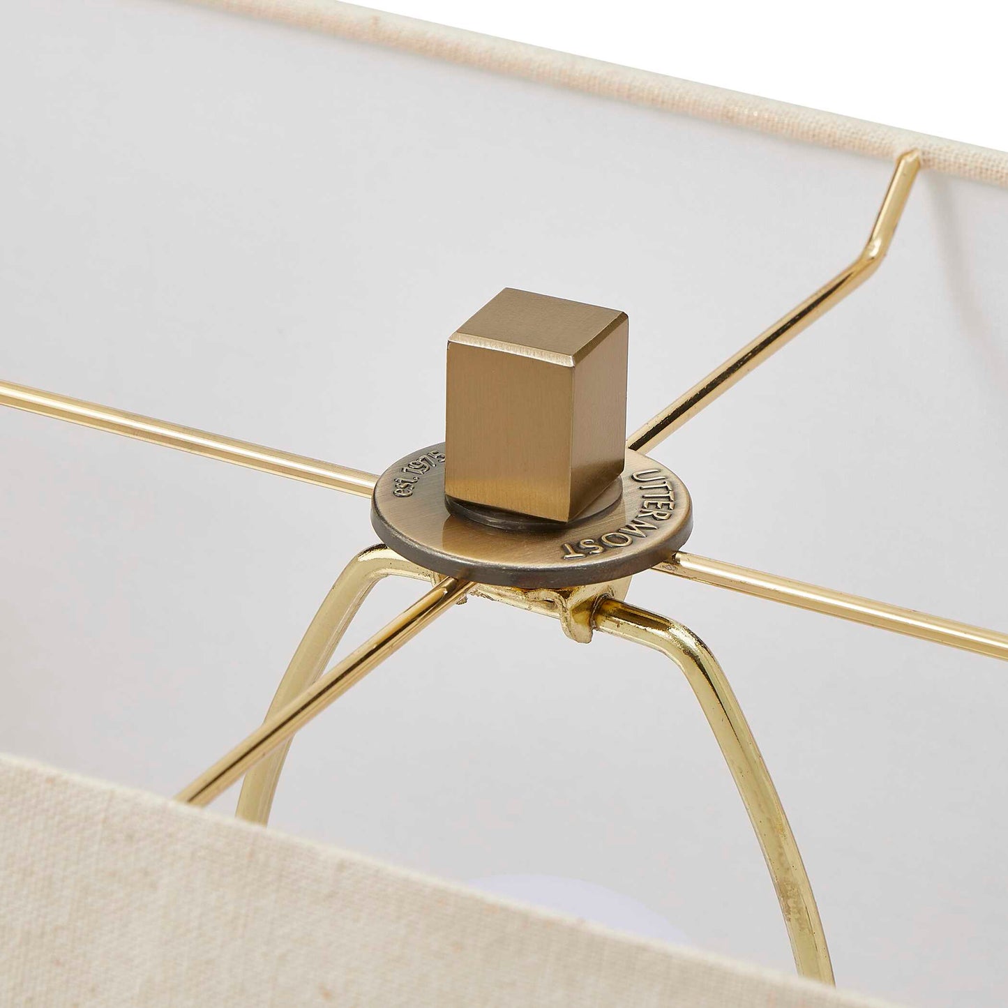 Uttermost Warrick Modern Travertine Table Lamp