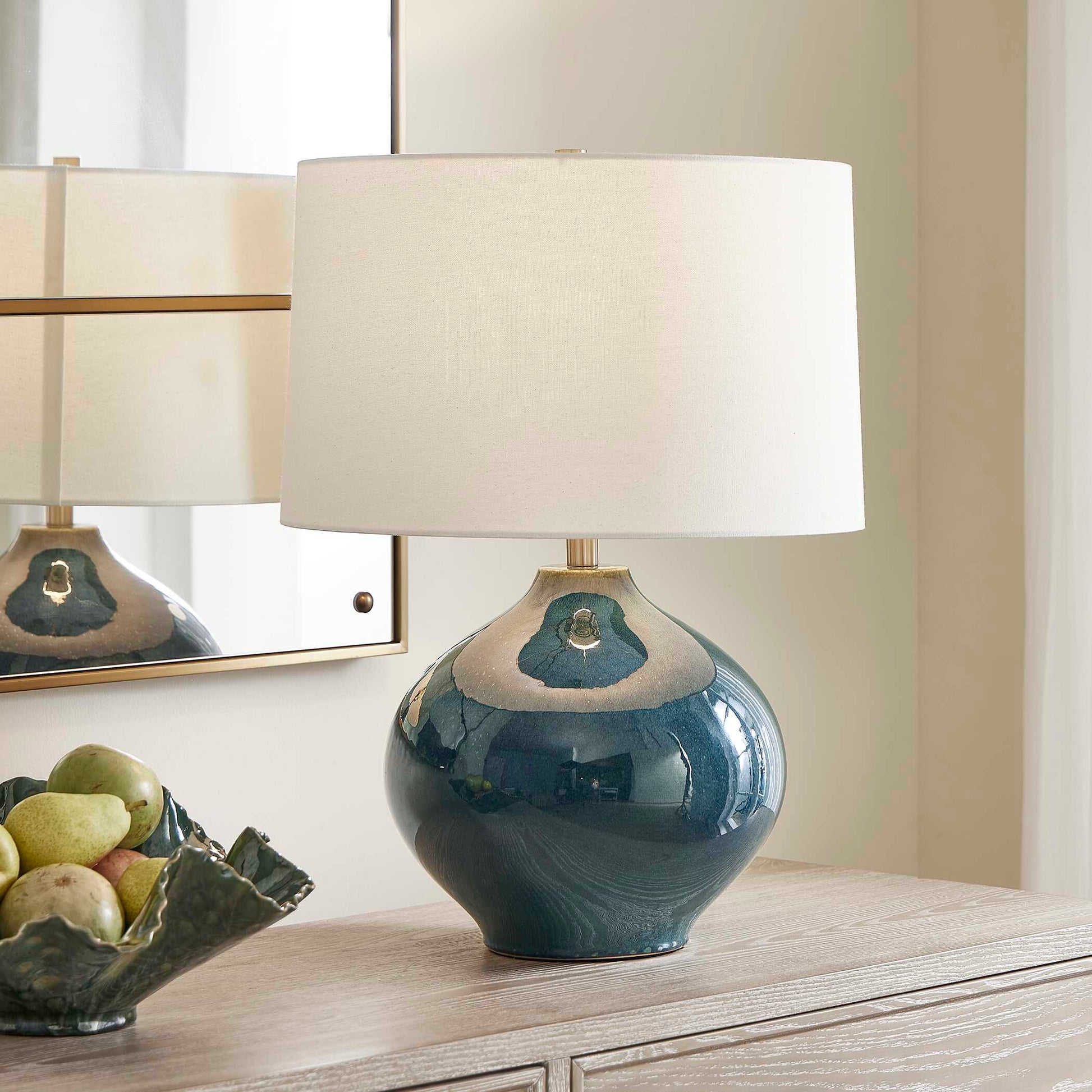 Uttermost Corrine Deep Blue Table Lamp