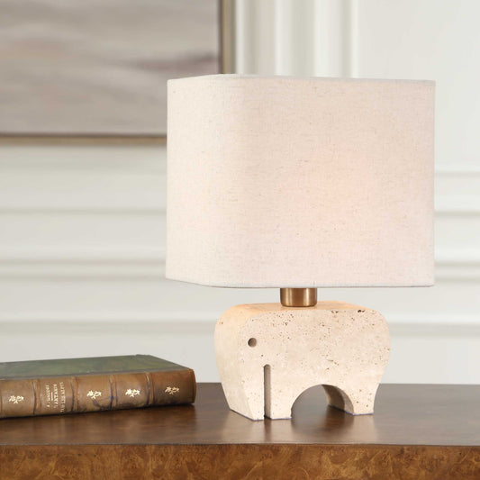 Uttermost Tusk Travertine Accent Lamp