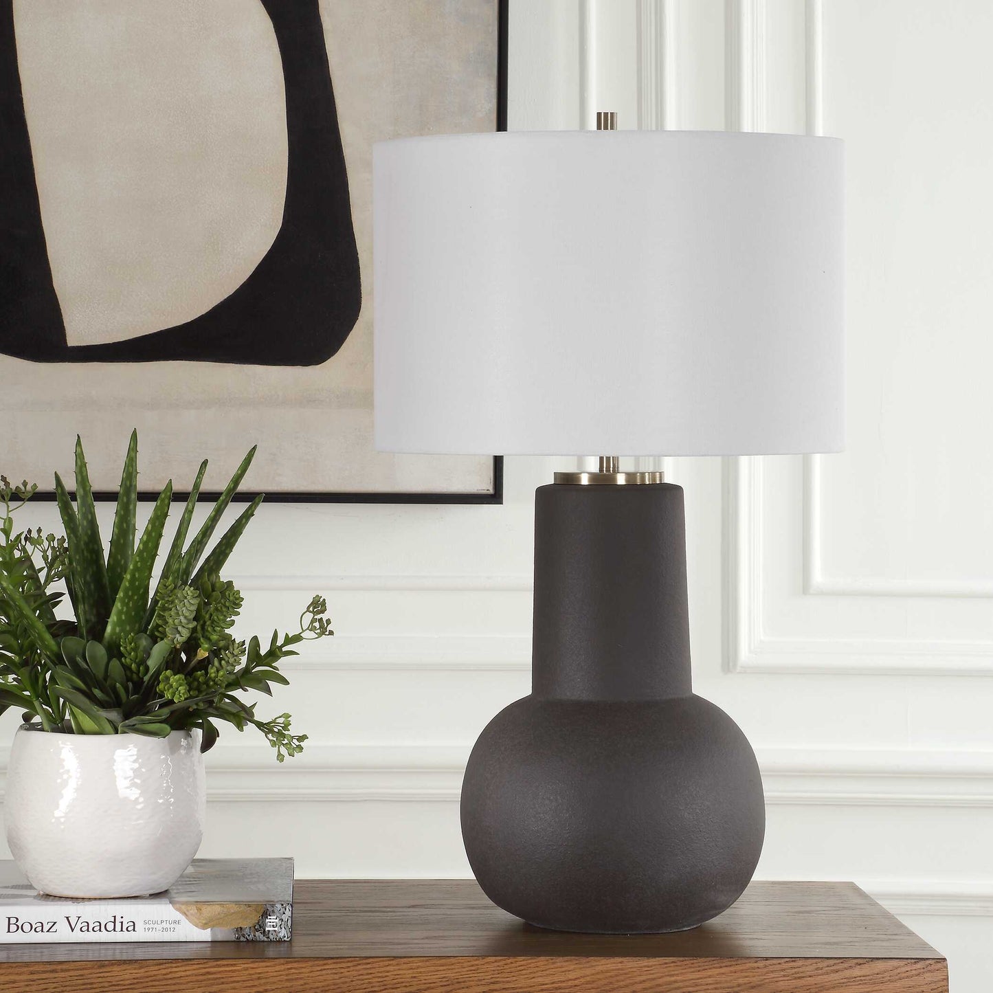 Uttermost Robson Rustic Bronze Table Lamp