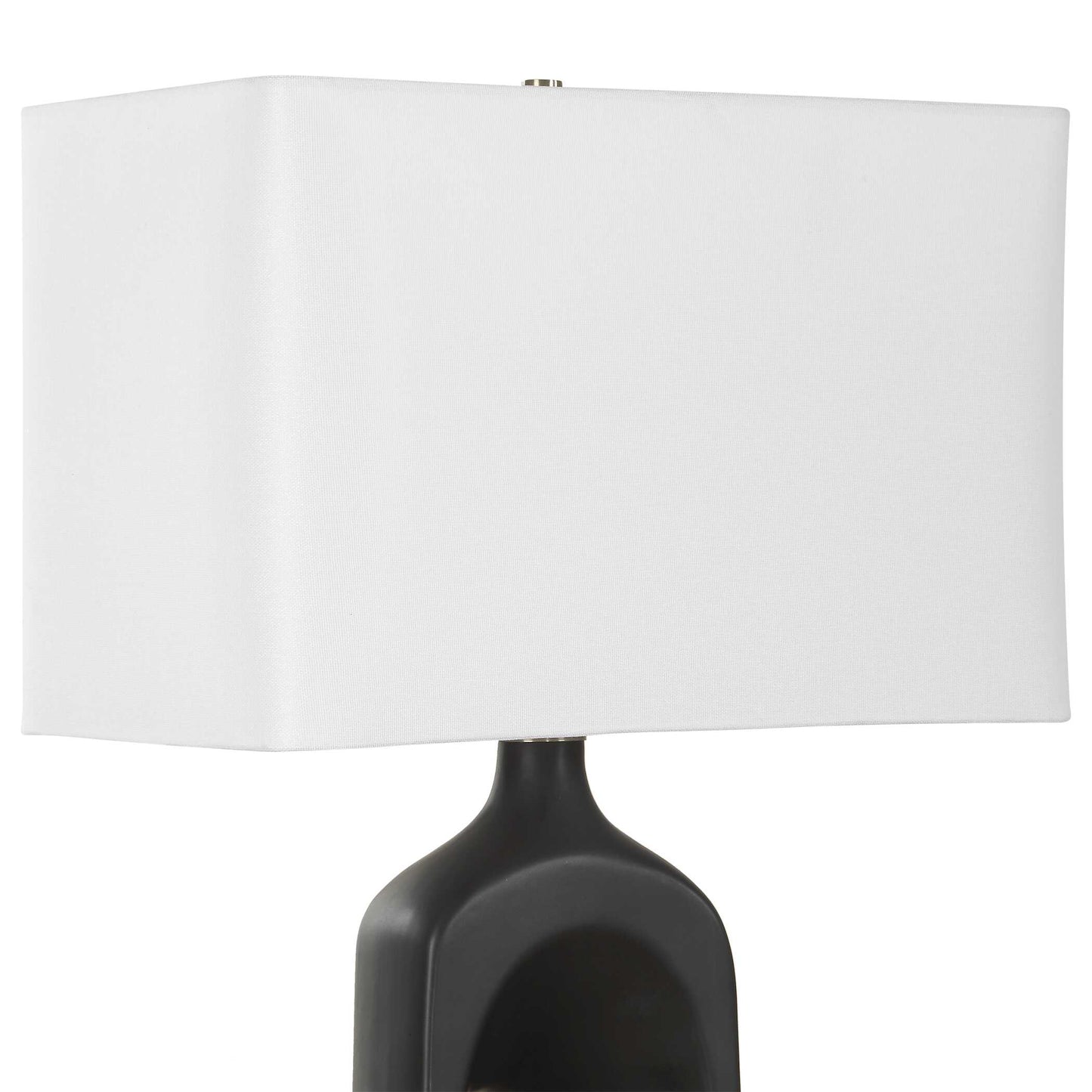 Uttermost Void Matte Black Table Lamp