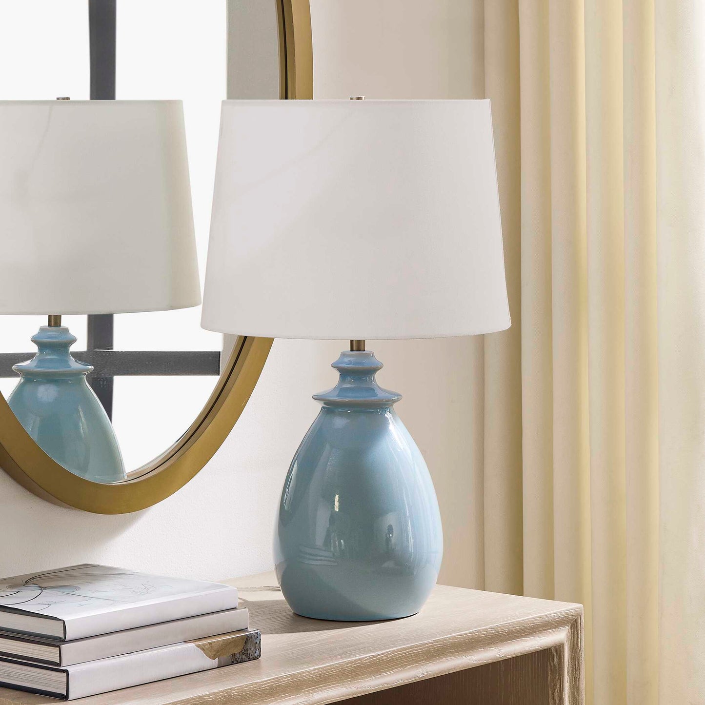 Uttermost Lorene Light Blue Table Lamp