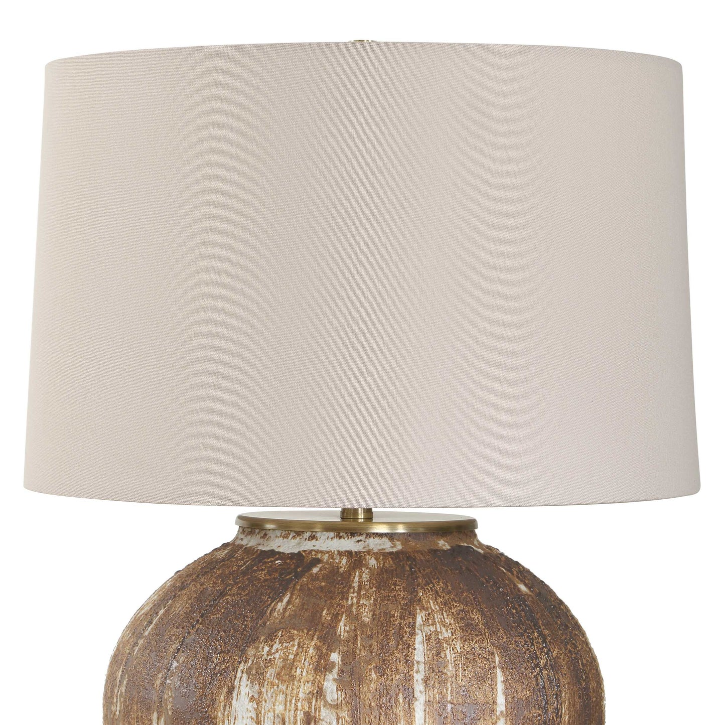 Uttermost McKinley Textured Brown Table Lamp