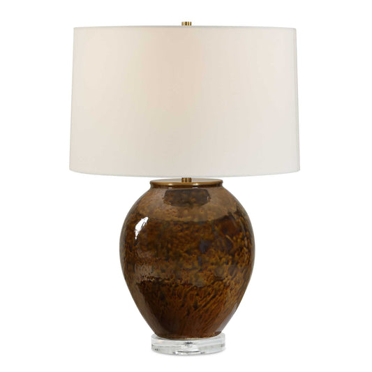 Uttermost Rye Glazed Brown Table Lamp - Brown