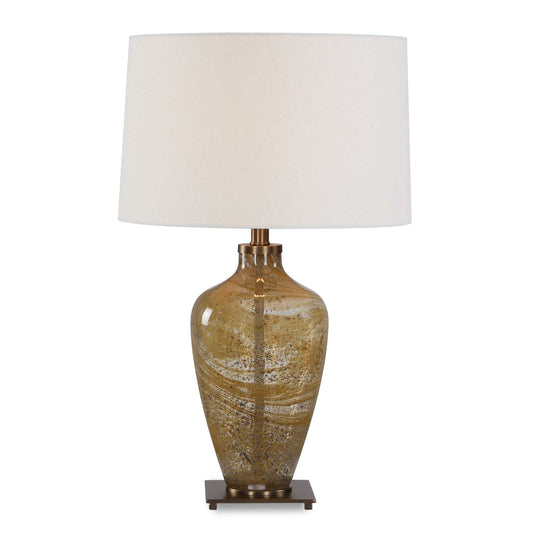 Uttermost Rainer Blown Glass Table Lamp - Brown,Green