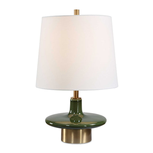 Uttermost Sieler Glossy Green Table Lamp - Green