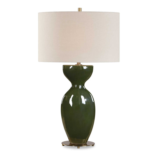 Uttermost Curhan Green Glaze Table Lamp - Green