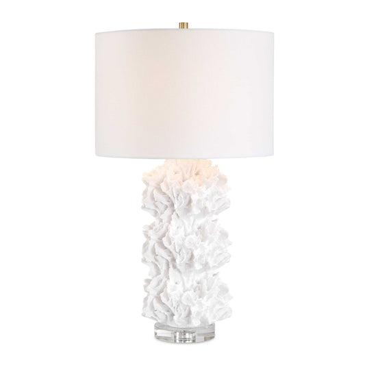 Uttermost Cambre White Coral Table Lamp - White