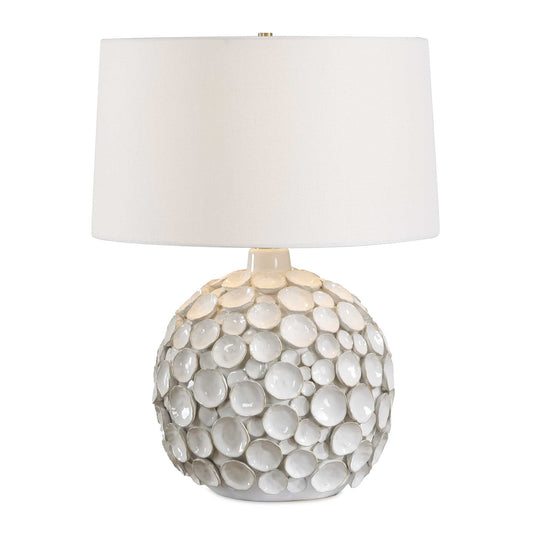 Uttermost Hartley White Petal Table Lamp - White