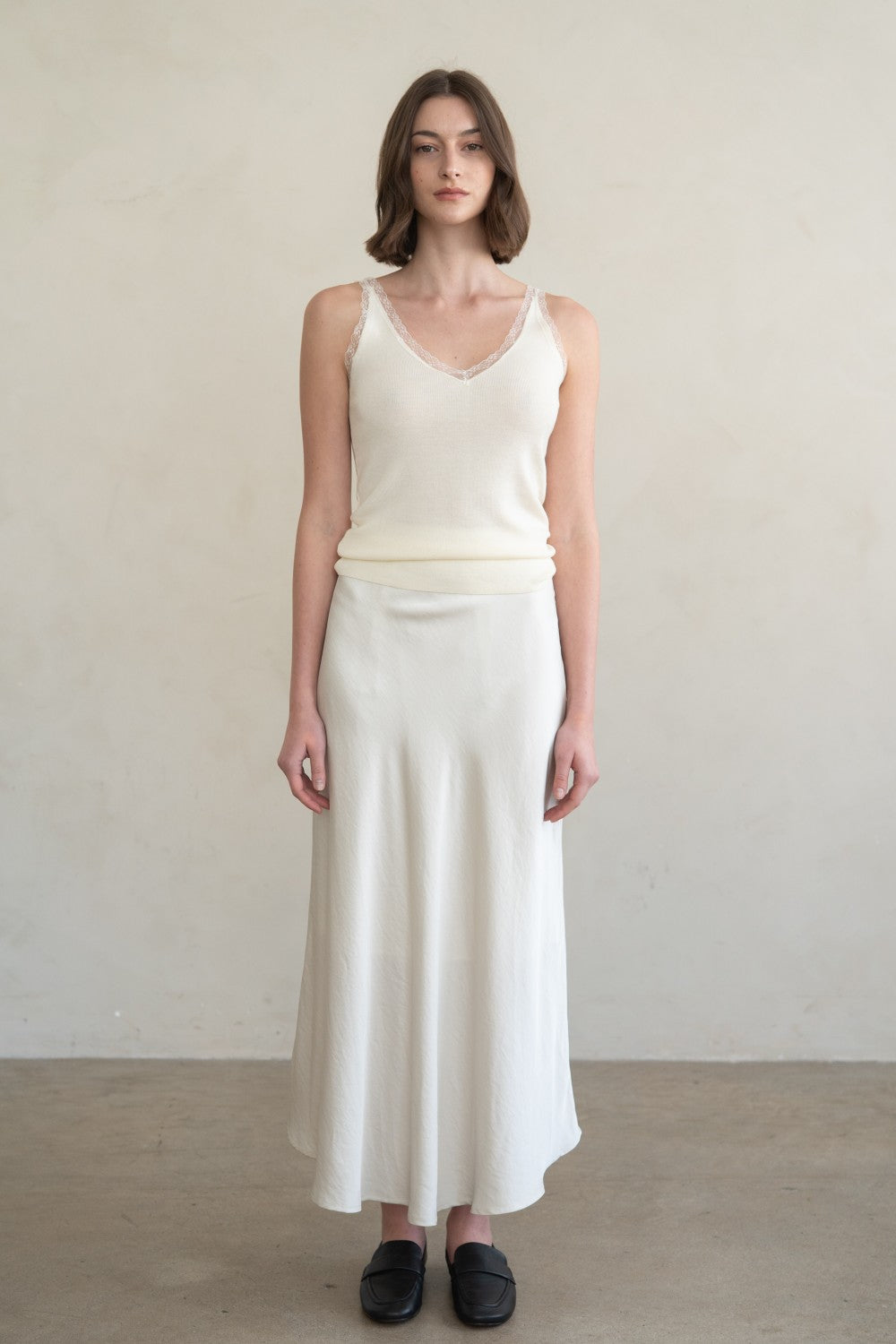 Lace Trim Camisole - Elle Gray