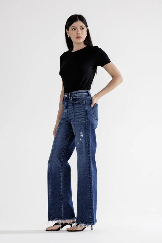 Mica High Rise Front Seam Wide Leg