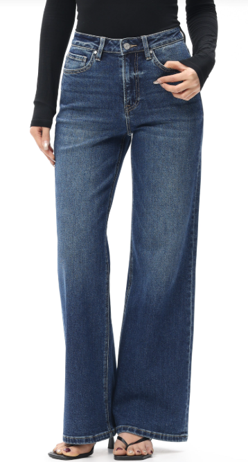 BAYEAS Denim Jeans - Somnia High Wide Leg