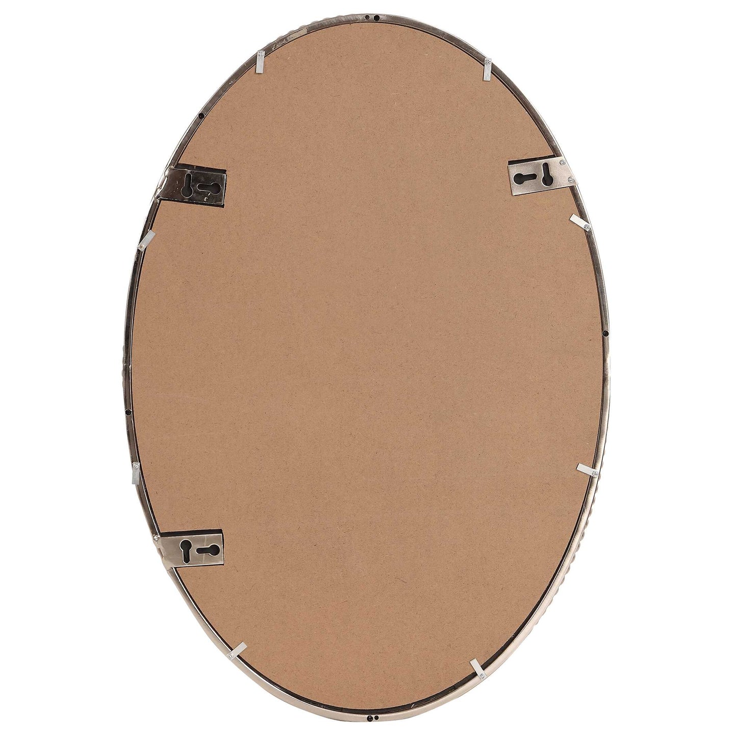 Uttermost Sherise Brushed Nickel Oval Mirror