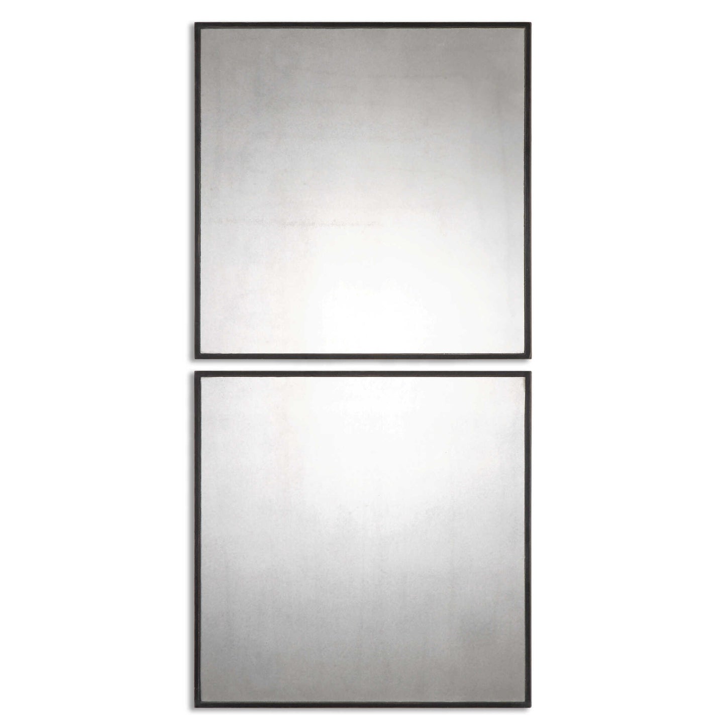 Uttermost Matty Antiqued Square Mirrors Set/2