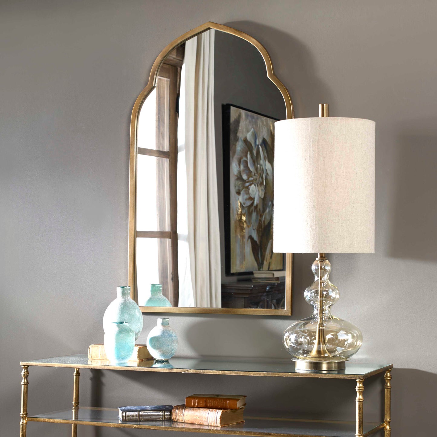 Uttermost Kenitra Gold Arch Mirror