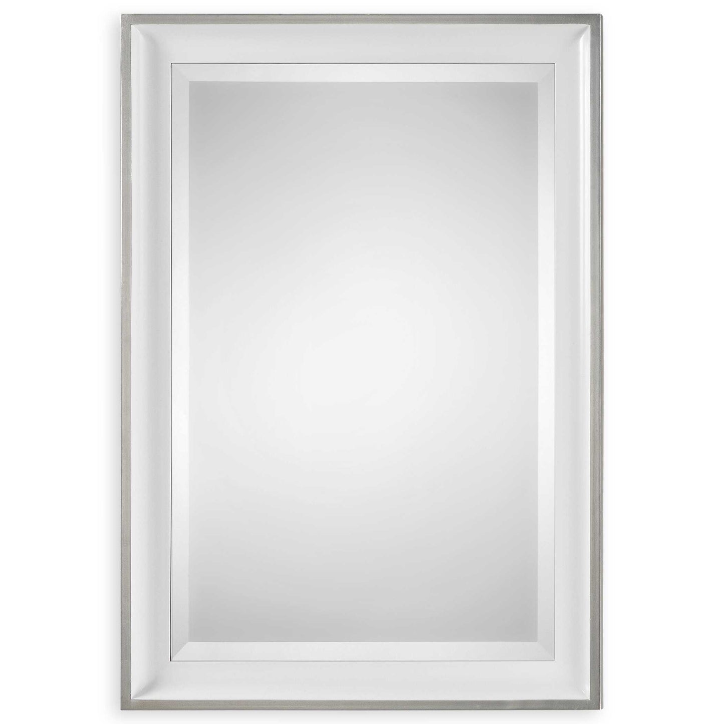 Uttermost Lahvahn White Silver Mirror