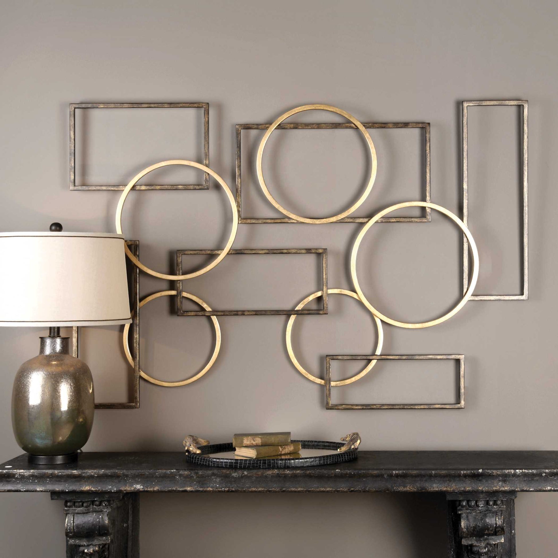 Uttermost Elias Bronze And Gold Wall Art