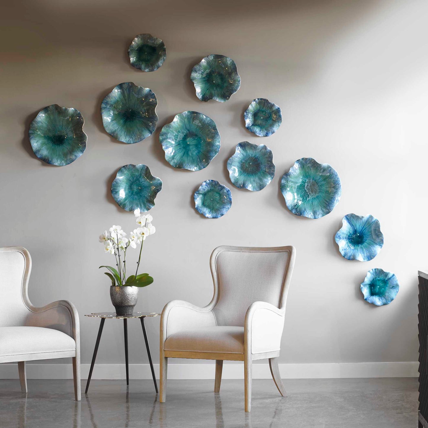 Uttermost Abella Ceramic Flowers Set/3