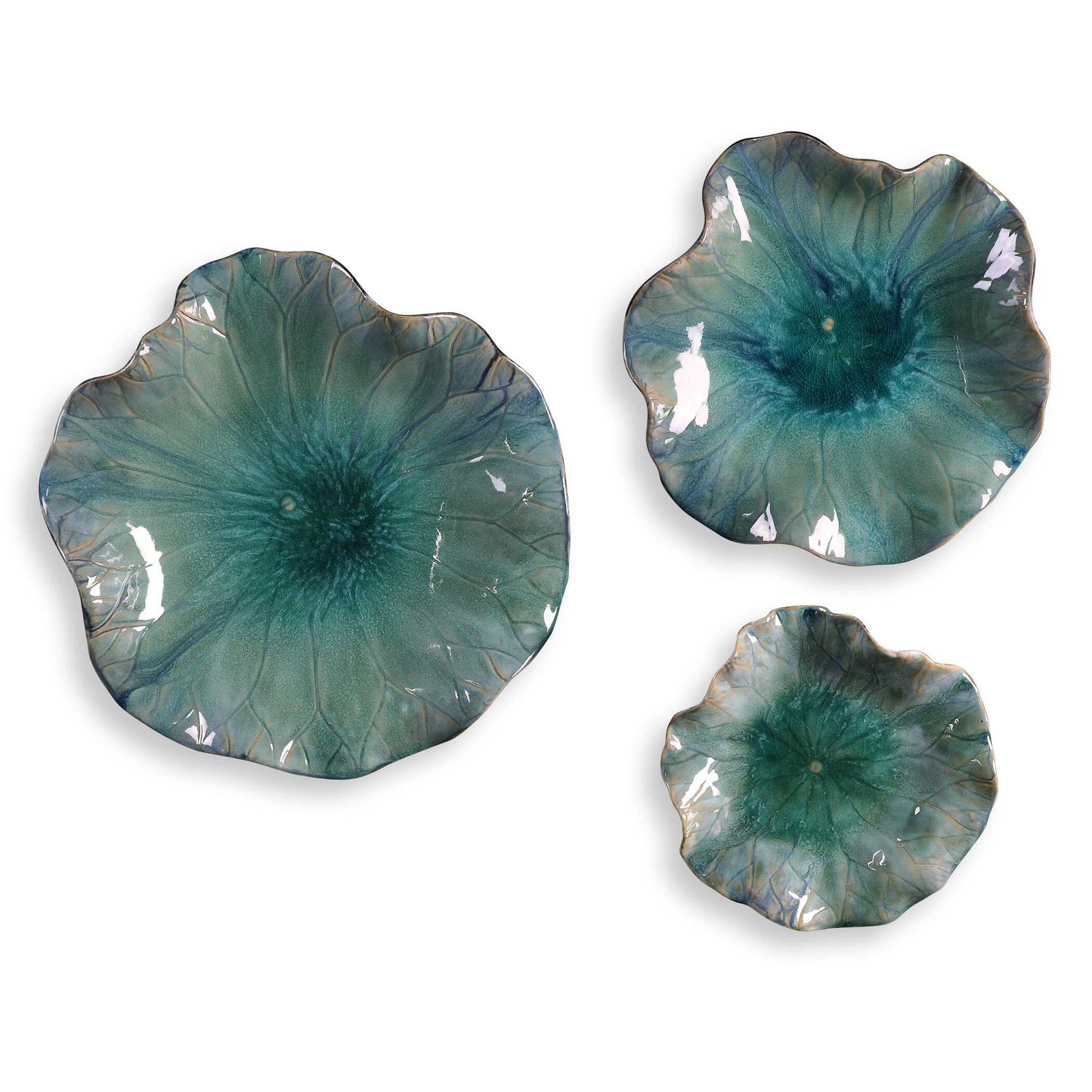 Uttermost Abella Ceramic Flowers Set/3