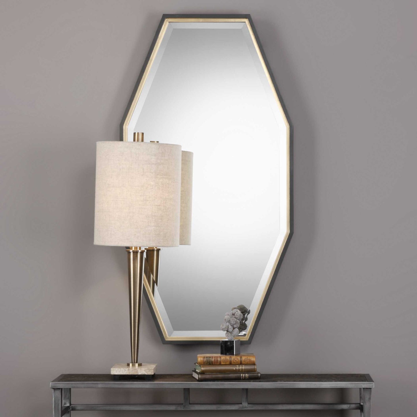 Uttermost Savion Gold Octagon Mirror