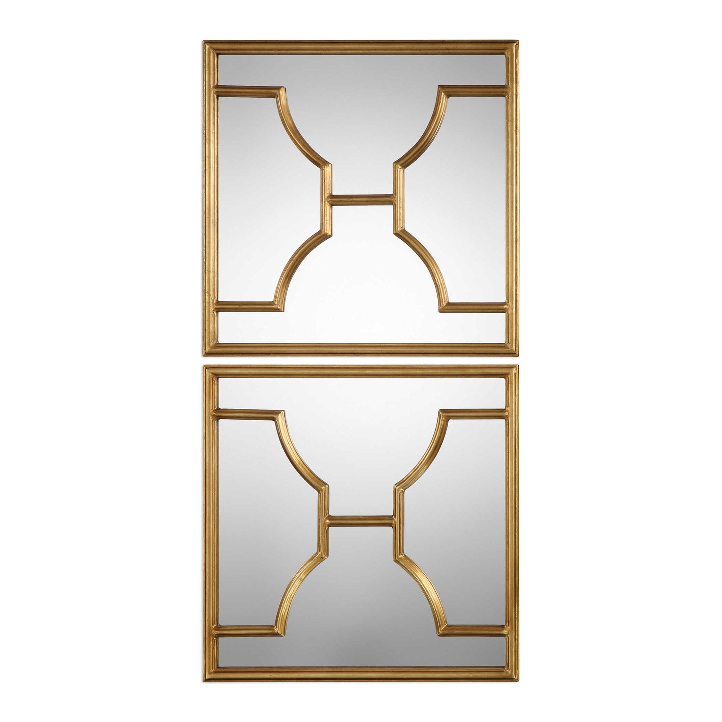 Uttermost Misa Gold Square Mirrors Set/2