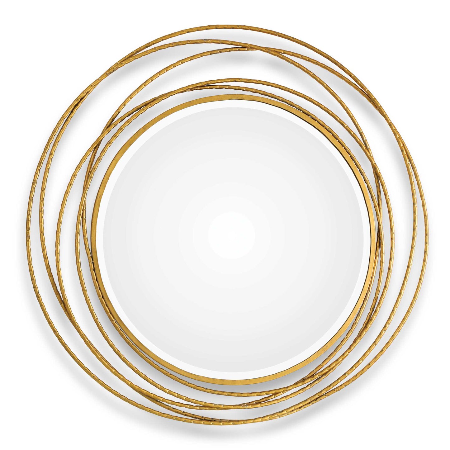 Uttermost Whirlwind Gold Round Mirror
