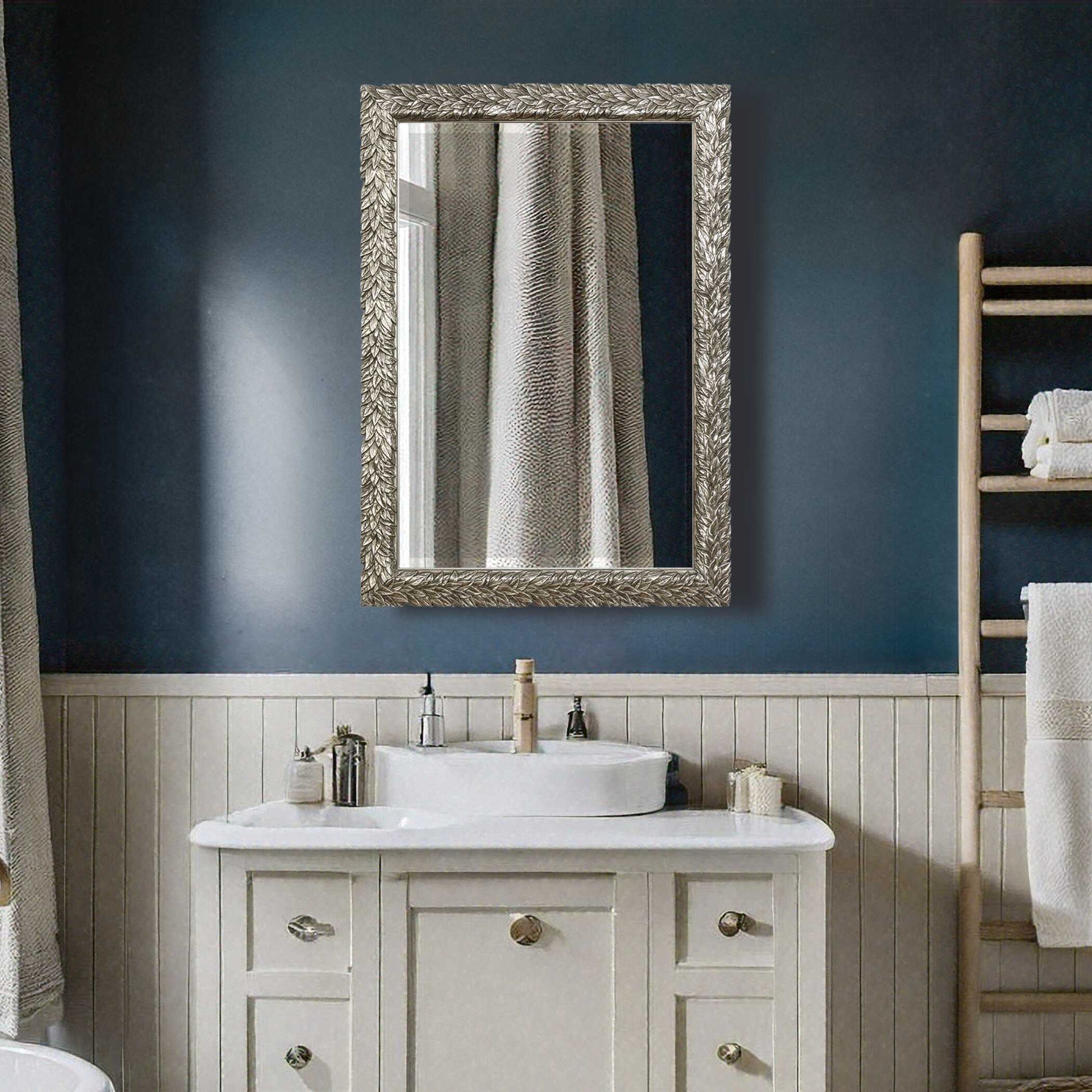 Uttermost Evelina Silver Leaves Mirror