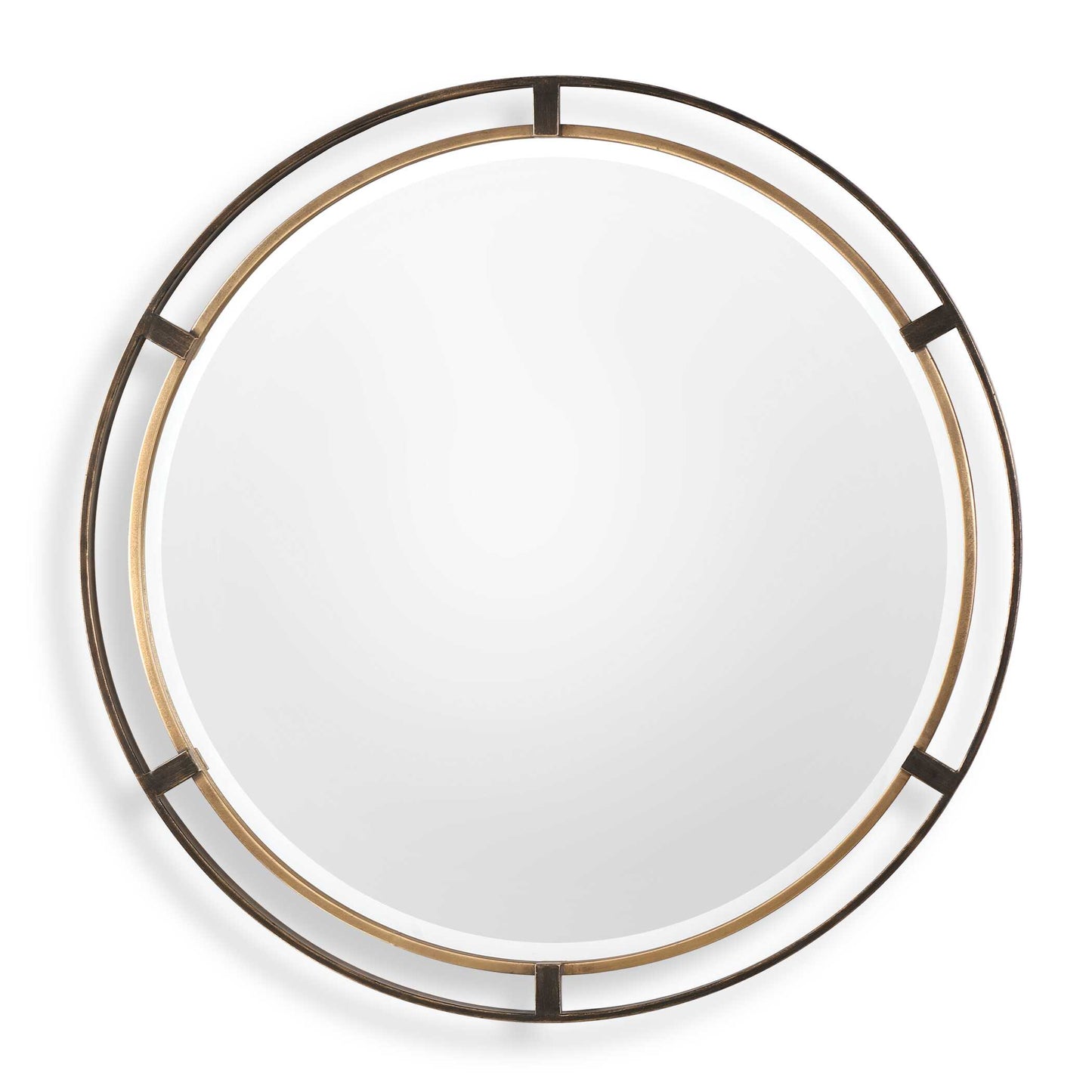 Uttermost Carrizo Bronze Round Mirror